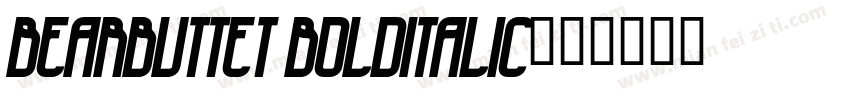 BearButteT BoldItalic字体转换